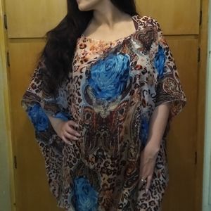 Shawl/bathing suit coverall